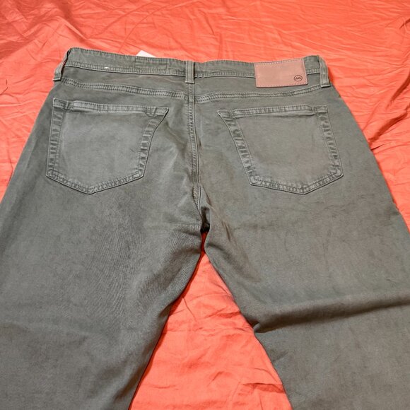 AG Trellis Stretch Sateen Modern Slim Pants - Sulfur Kelp Forest - 32 - Picture 4 of 13